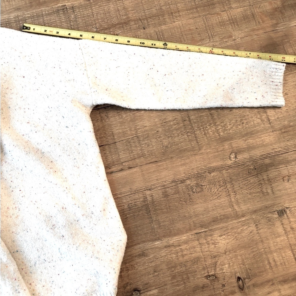 Shrinking Violet Open Back Gray Sweater. Women’s Sz-M Confetti | Neutral EUC - Picture 9 of 14